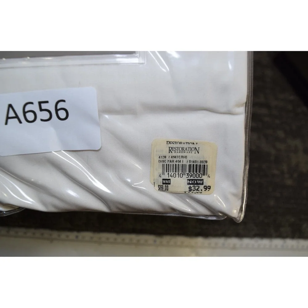 NEW Restoration Hardware RH Paradigm 464 White EURO Sham Pillowcase Italy